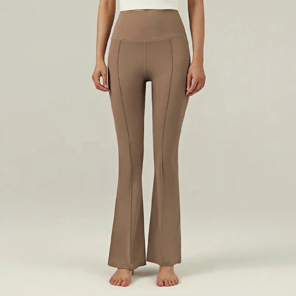 Eco-Friendly Wide-Leg Yoga Pants – High-Stretch Flared Leggings for Casual Sportswear