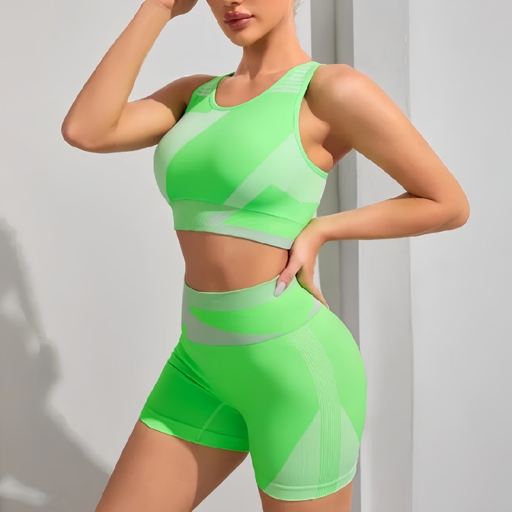 Women’s Yoga Set with Running Leggings – Custom Gym Fitness Sportswear Manufacturer