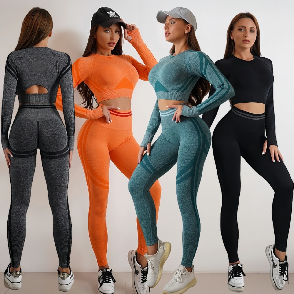 Wholesale 2-Piece Sexy Yoga Set – Women’s Leggings and Gym Wear Outfit